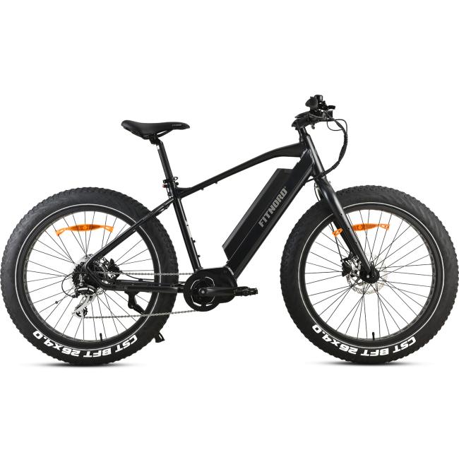 FitNord Rumble 500 Elfatbike 2023, svart (720 Wh batteri)