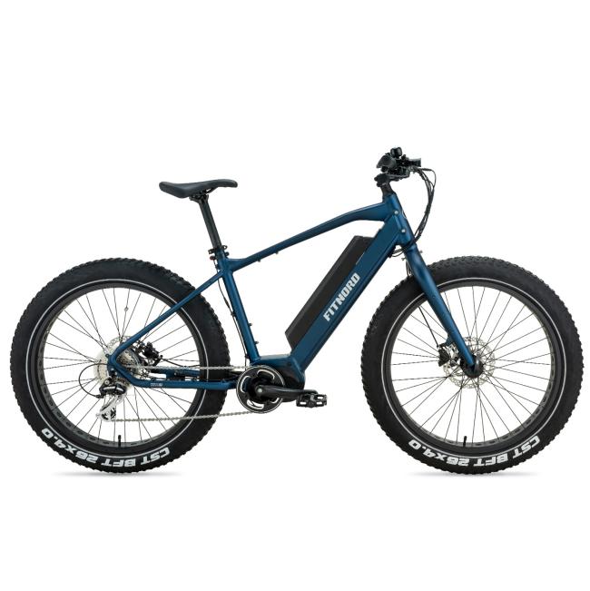 FitNord Rumble 500 Elfatbike 2024, blå (720 Wh batteri)