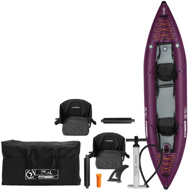 FitNord Seal Two tv&aring;sitsig kajak, m&ouml;rklila G2