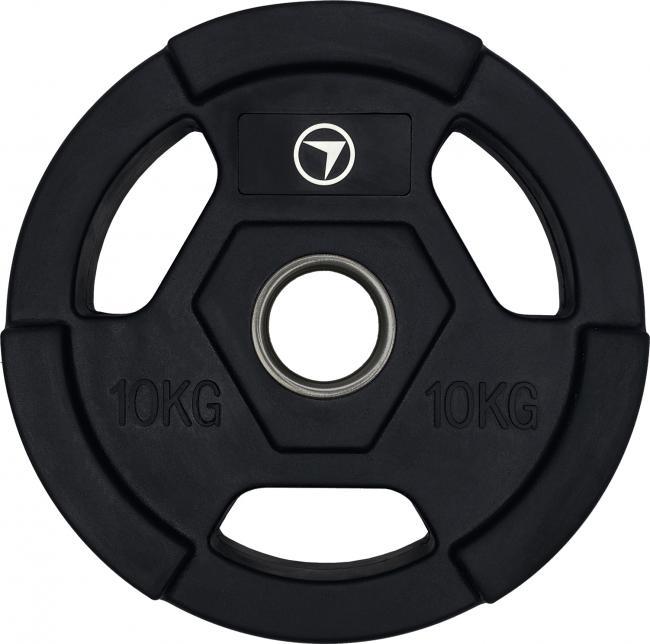 FitNord Viktskiva 10kg Tri-Grip Black