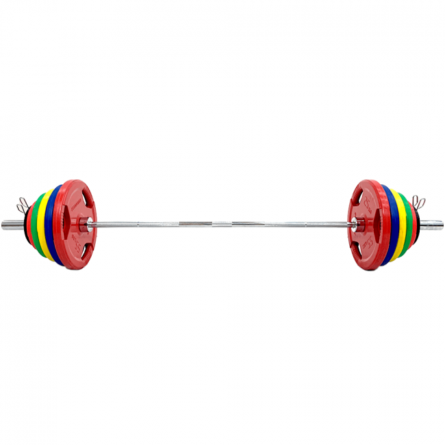 Skivstångsset 175 kg, FitNord Tri Grip Olympic 