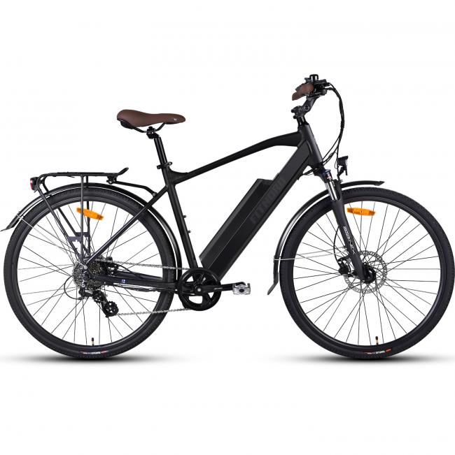 FitNord Venture 300 Elcykel, Svart (690 Wh batteri)