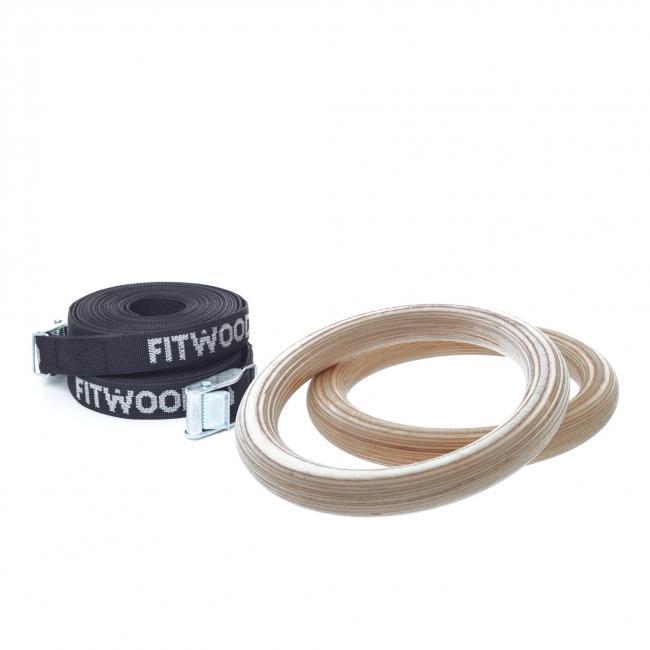 FitWood ULPU MINI gymnastikringar i trä (par)