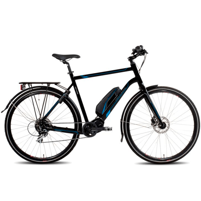 Elcykel Helkama SE8 M (418 Wh batteri), svart