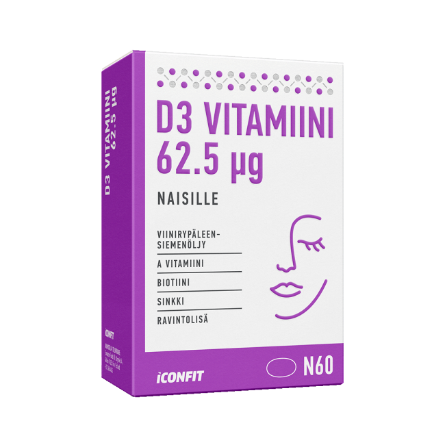 ICONFIT Blister Vitamin D3 Women 2500 IE 60st — D3-vitamin