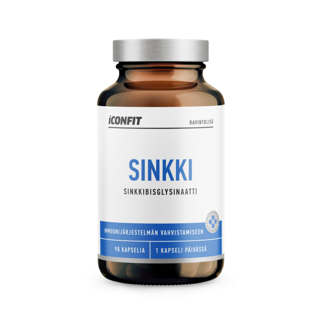 ICONFIT Zink (Bioaktiv zinkdiglycinat), 25 mg, 90st — Zinkkapslar