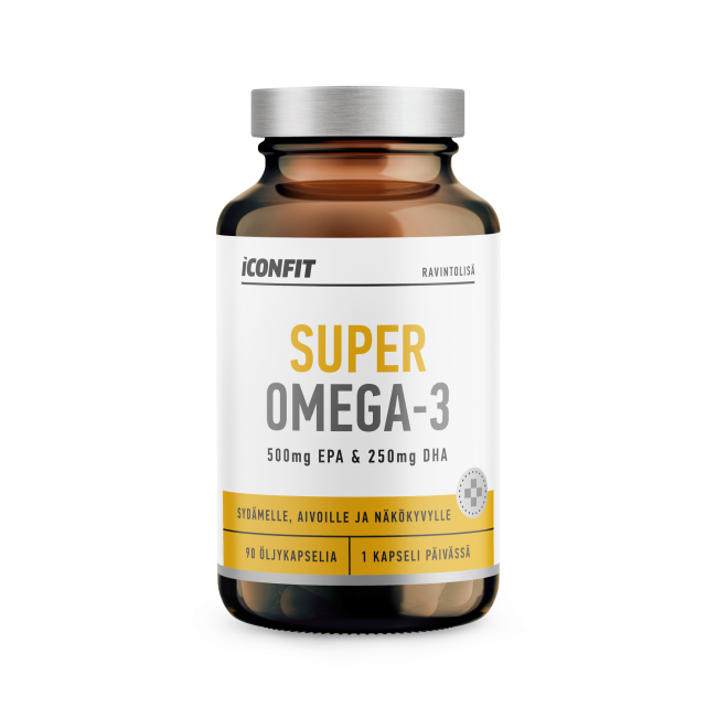 ICONFIT Super Omega 3, (500 mg EPA & 250 mg DHA), N90 — Omega-3-kapslar