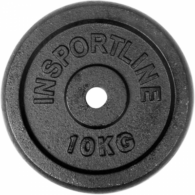 inSPORTline Blacksteel Viktskiva 30 mm 10 kg