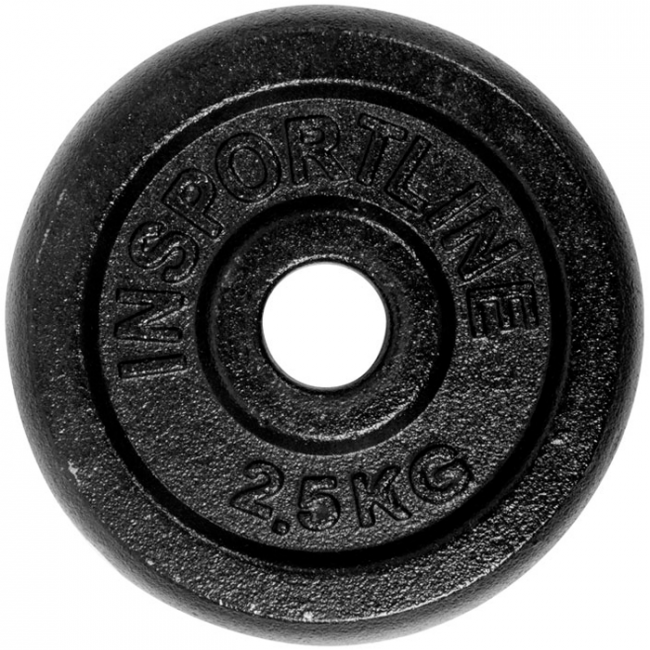 inSPORTline Blacksteel viktskiva 30 mm 25 kg