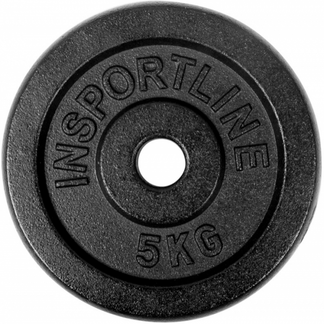 inSPORTline Blacksteel Viktskiva 30 mm 5 kg