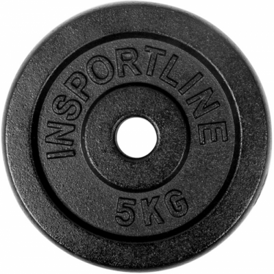  inSPORTline Blacksteel Viktskiva 30 mm 5 kg