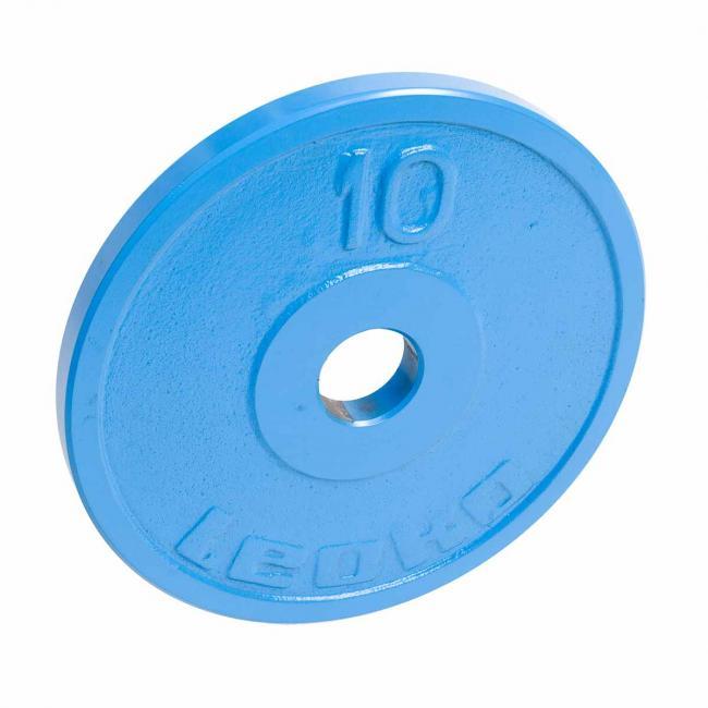 LEOKO viktskiva i metall 10 kg, IPF-godkänd för styrkelyft