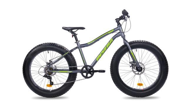 Insera Muffle Fatbike Cykel 24″ 7-V Ram 38 cm (Cyklistens längd: 125–155 cm)