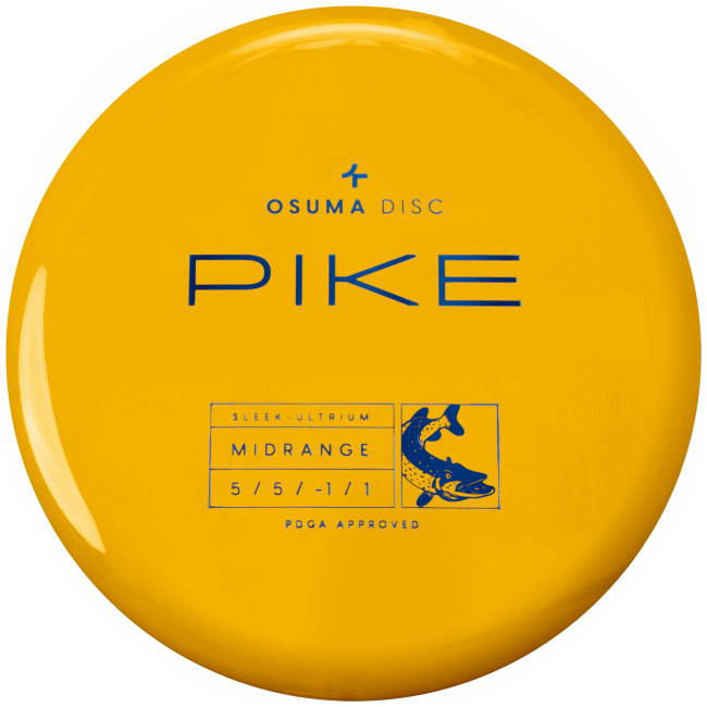 Osuma Frisbee Golf disc Sleek-Ultrium Pike, midrange