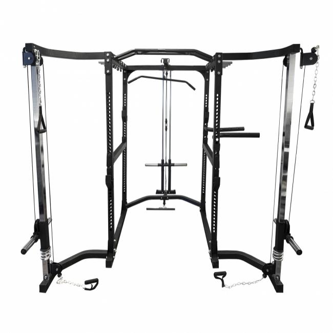 FitNord Power Rack med övre, nedre och kryssdrag