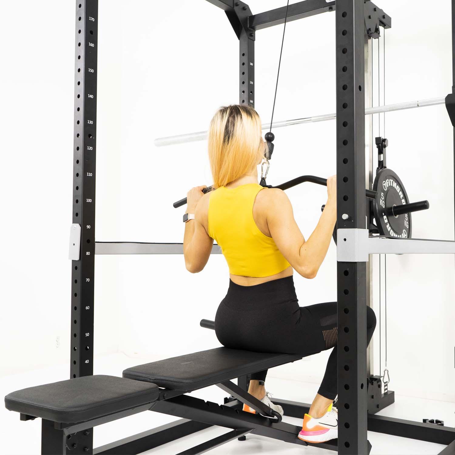 FitNord Power Rack med vre och nedre dragstation Sportproffsen