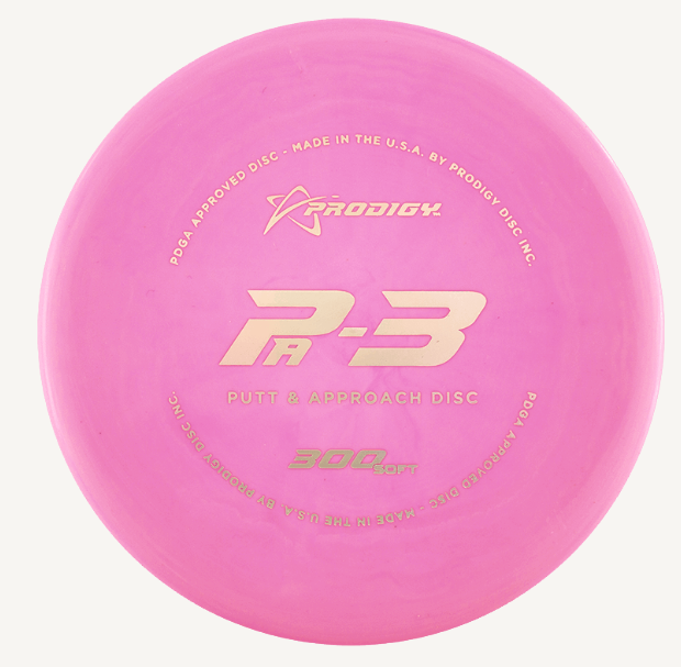Prodigy Disc PA-3 300 mjuk Putter Frisbee golf, Rosa