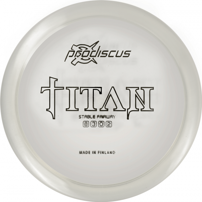 Prodiscus Premium TITAN Frisbee Golf Disc Genomskinlig