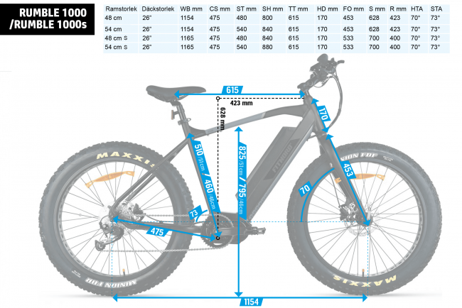 FitNord Rumble 1000 FatBike 26