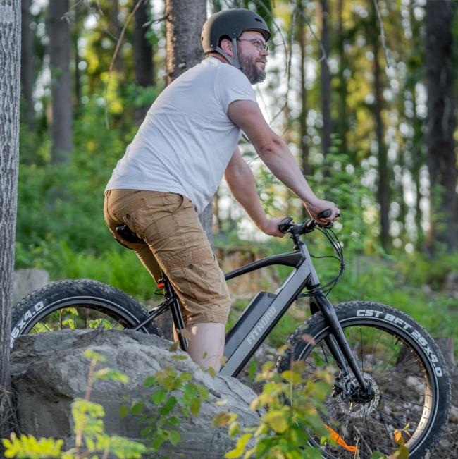 FitNord Rumble 300 Elfatbike 2023, svart (720 Wh batteri)