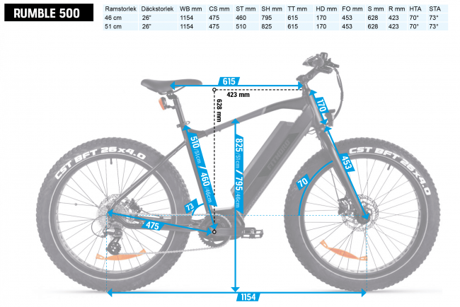 FitNord Rumble 500 FatBike 26