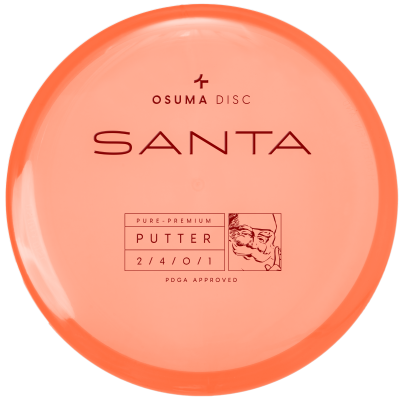 Osuma Frisbee Golf disc Pure-Premium Santa, putter