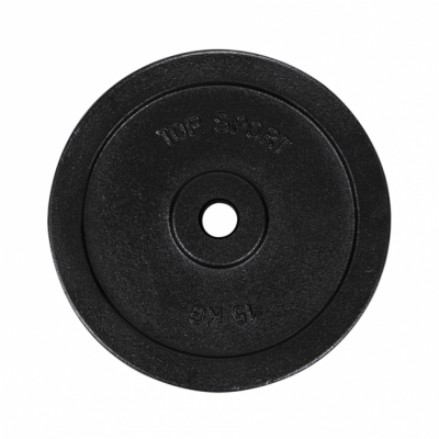 Top Sport Castyr Viktskiva 30 mm i gjutjärn 15 kg