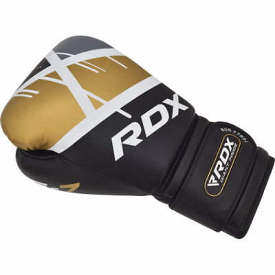 RDX F7 boxningshandskar, Svart-Guld