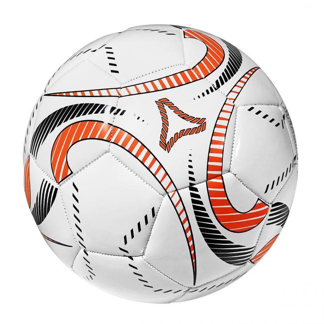SportVida Fotboll Storlek 5 Vit/Orange/Svart