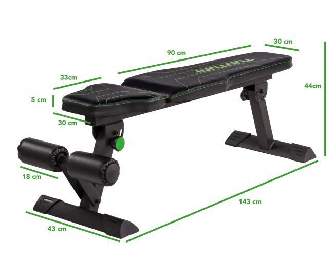 Tunturi FB80 Plan bänk / Situpsbänk