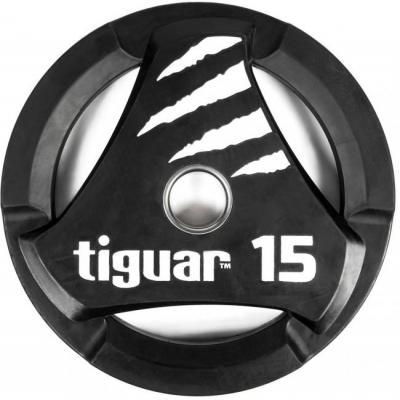 Tiguar PU viktskiva med handtag 15 kg