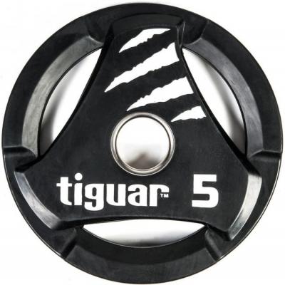 Tiguar PU viktskiva med handtag 5 kg
