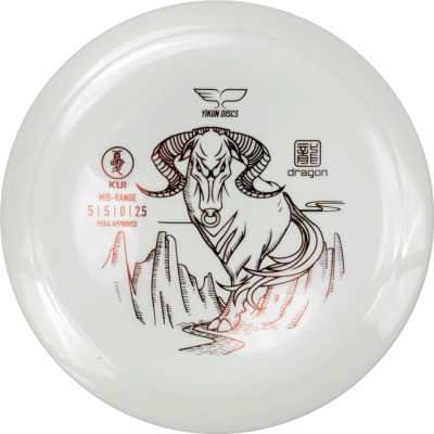  Yikun Dragon Line Kui Midrange Frisbee Golf disc, Vit