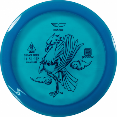 Yikun Phoenix Line Jun Distance Driver Frisbee Golf disc, Ljusblå