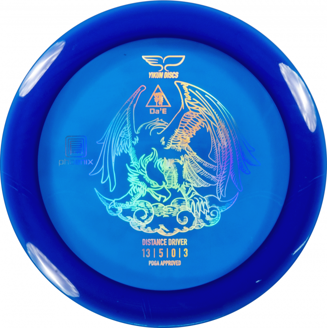 Yikun Phoenix Line Da’e Distance Driver Frisbee Golf disc Mörkblå